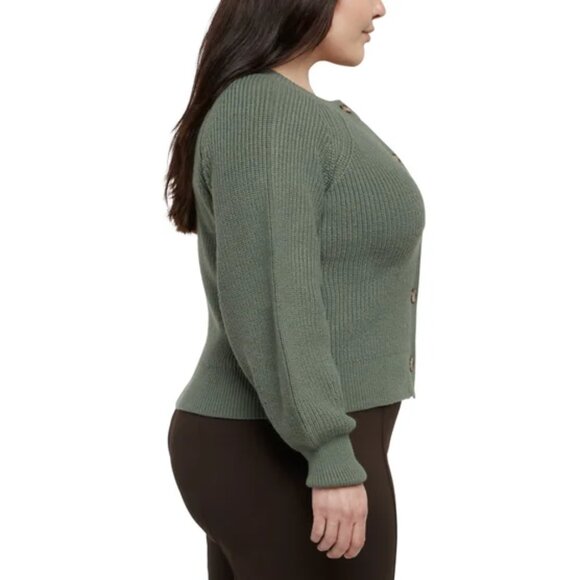 Banana Republic Women's Ribbed Crew Neckline Button Front Cardigan - Picture 6 of 7